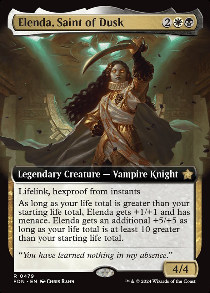 Foundations #479 Elenda, Saint of Dusk (Extended Art)