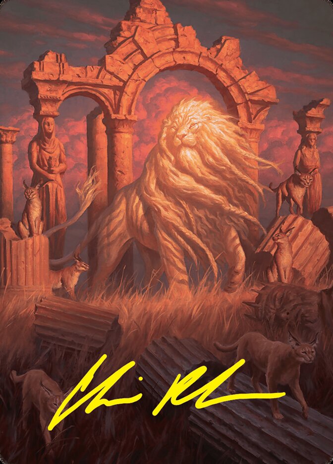 Art Series: Foundations #26 Arahbo, the First Fang Art Card (26/54) (Gold-Stamped Signature)