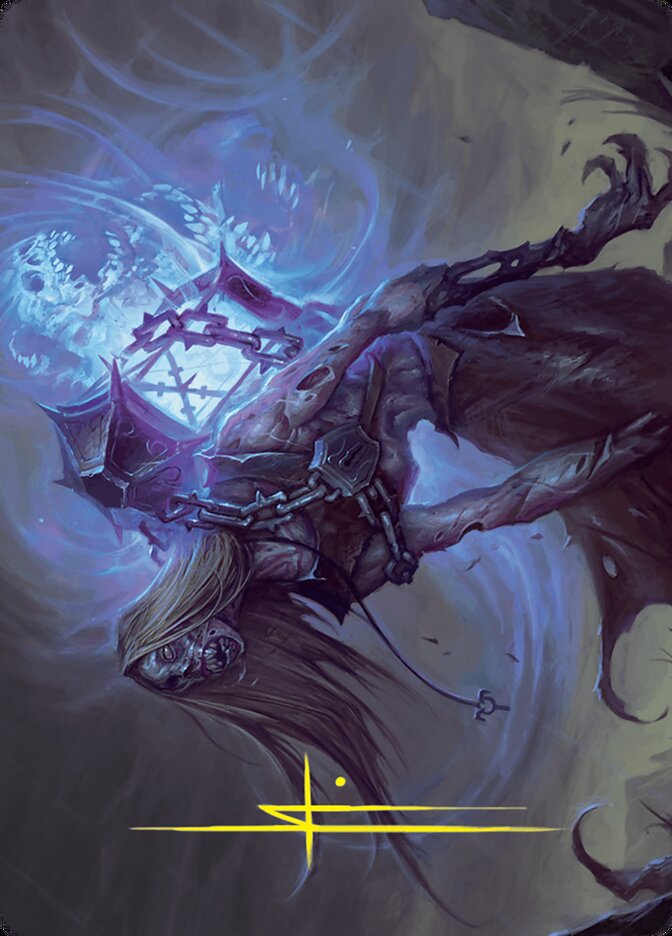 Art Series: Foundations #9 Soul-Shackled Zombie Art Card (9/54) (Gold-Stamped Signature)