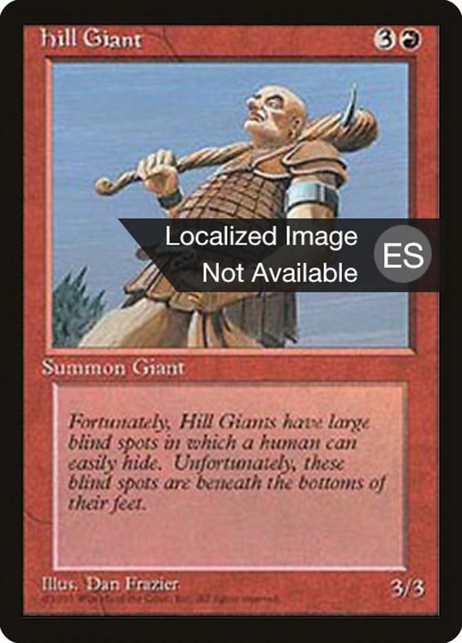 Revised Edition (Foreign Black Border) Hill Giant