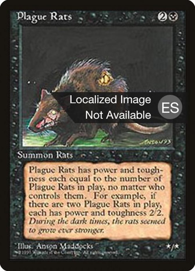 Revised Edition (Foreign Black Border) Plague Rats