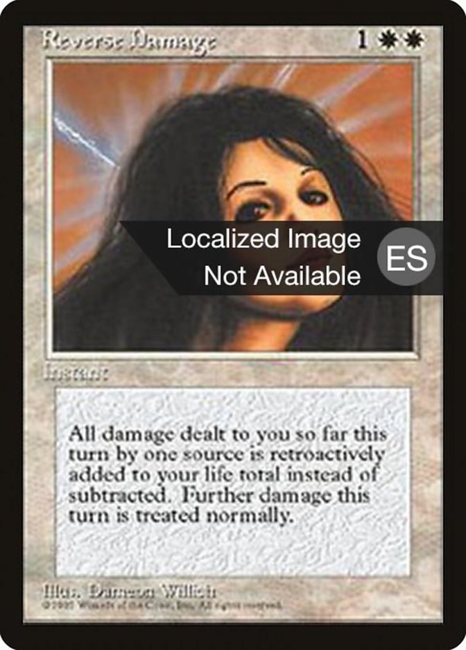 Fourth Edition (Foreign Black Border) Reverse Damage