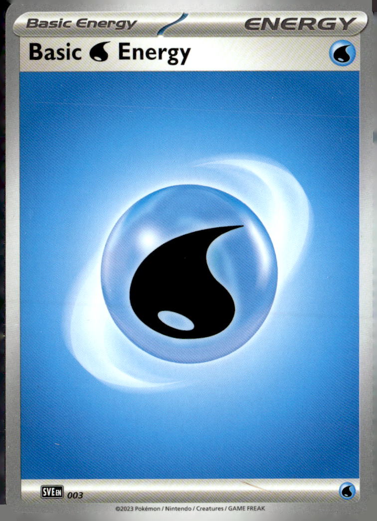 SVE: Scarlet & Violet Energies #003 Basic Water Energy