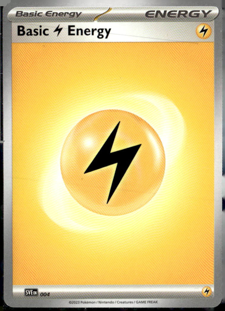 SVE: Scarlet & Violet Energies #004 Basic Lightning Energy