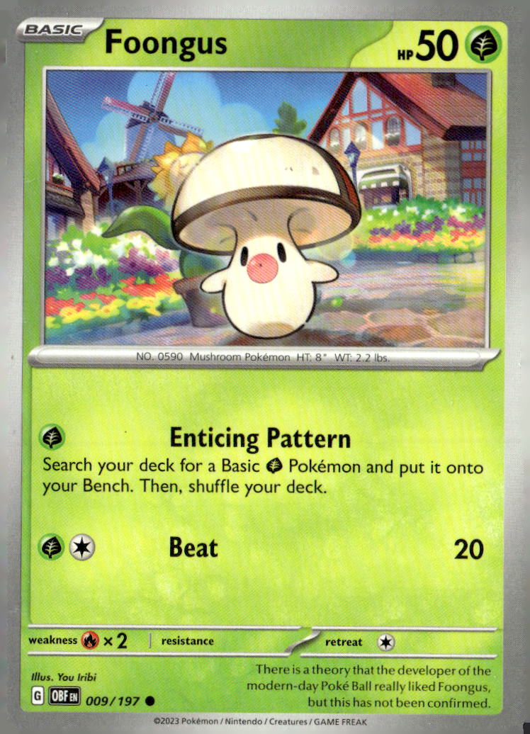 SV03: Obsidian Flames #009/197 Foongus