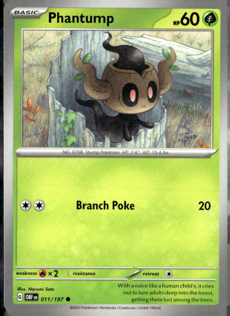 SV03: Obsidian Flames #011/197 Phantump