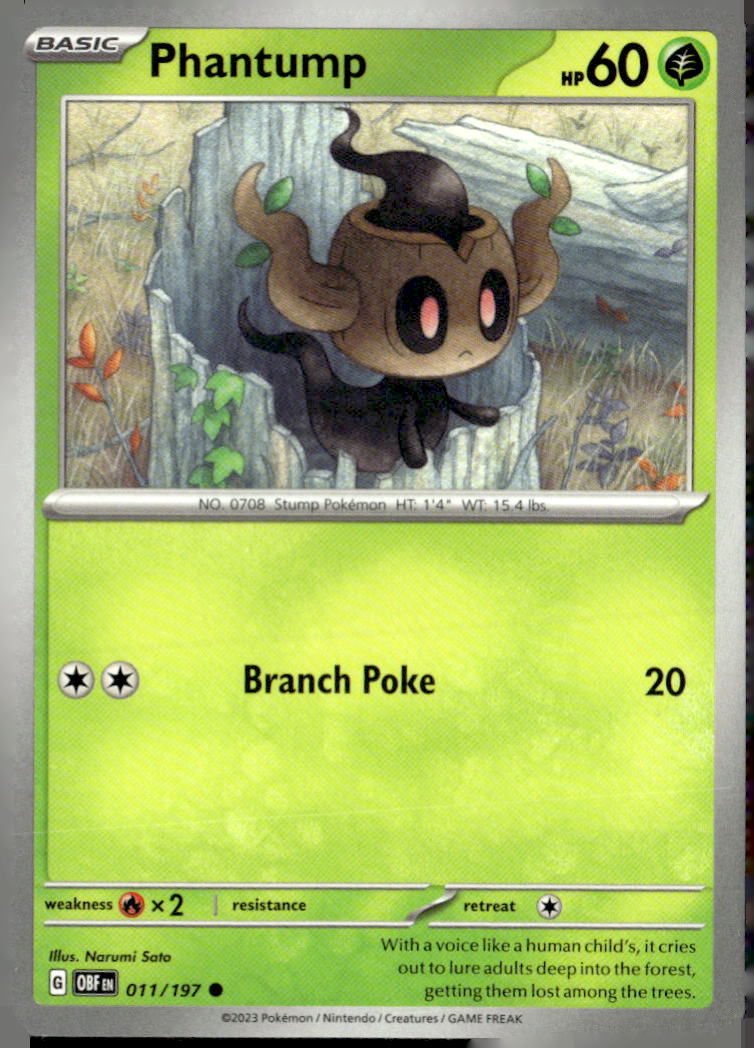 SV03: Obsidian Flames #011/197 Phantump