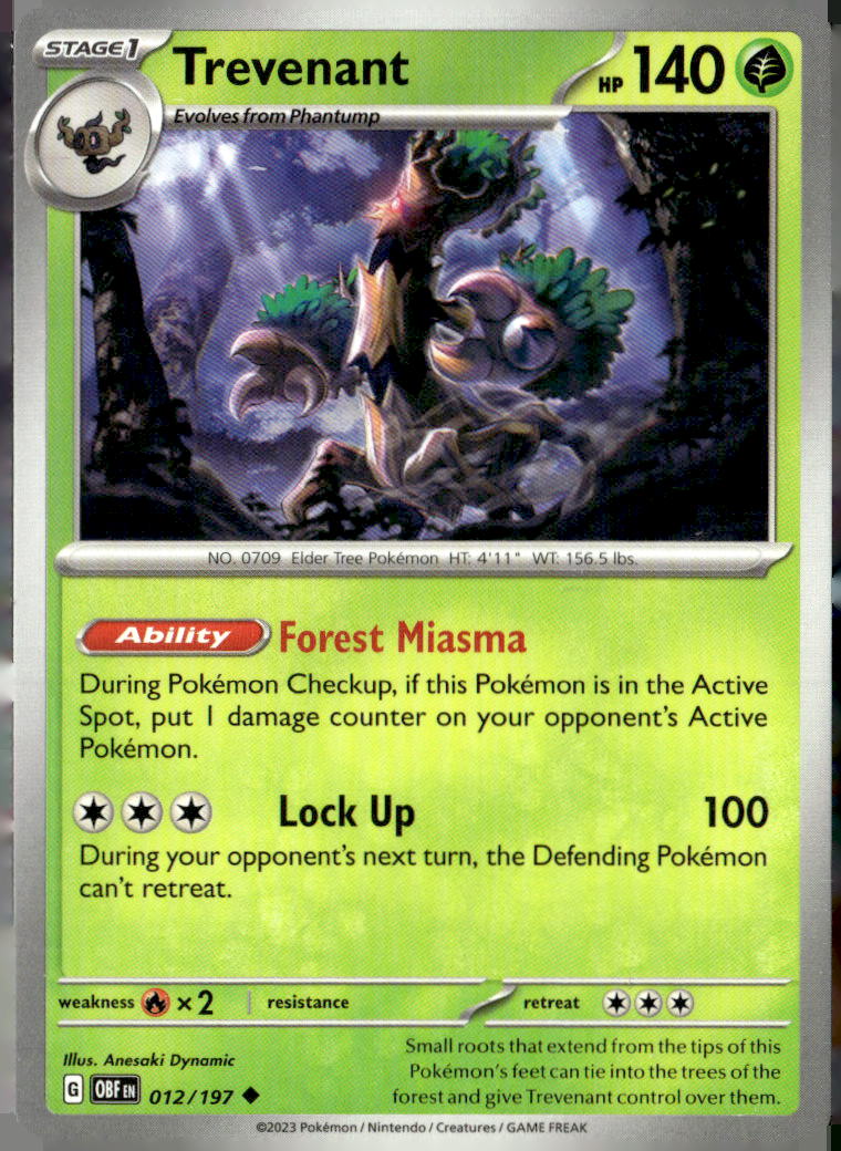 SV03: Obsidian Flames #012/197 Trevenant