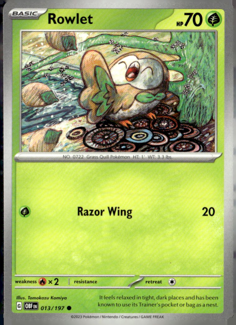 SV03: Obsidian Flames #013/197 Rowlet