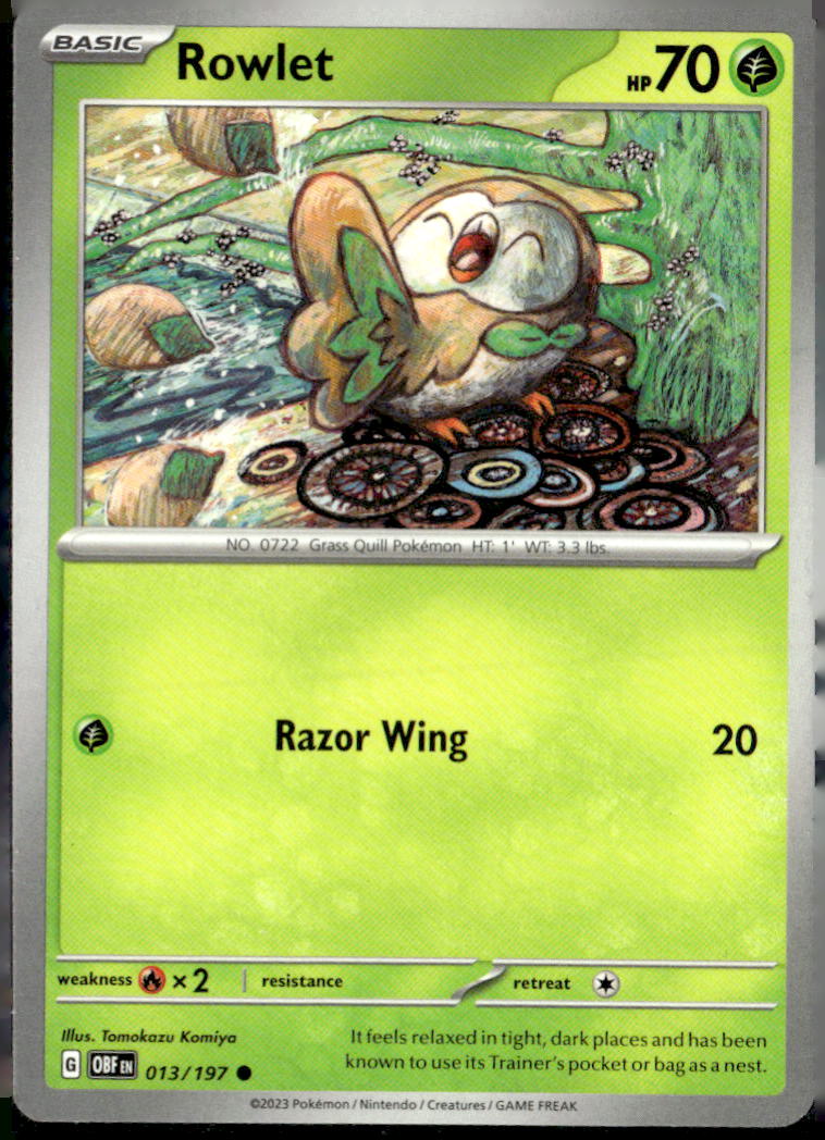 SV03: Obsidian Flames #013/197 Rowlet