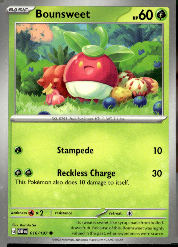 Miscellaneous Cards & Products #016/197 Bounsweet