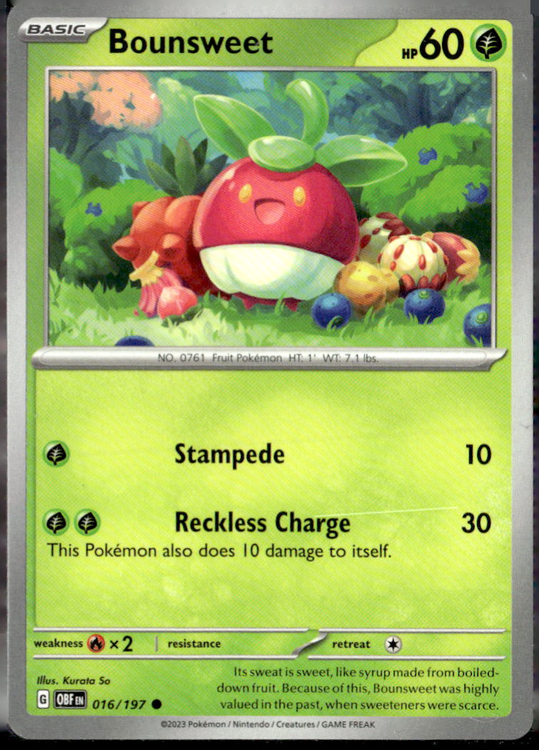 Miscellaneous Cards & Products #016/197 Bounsweet