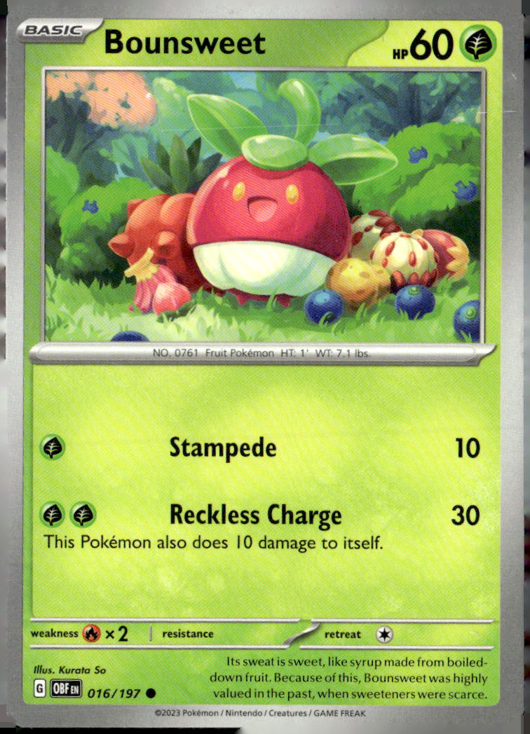 Miscellaneous Cards & Products #016/197 Bounsweet