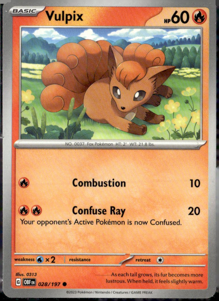 SV03: Obsidian Flames #028/197 Vulpix