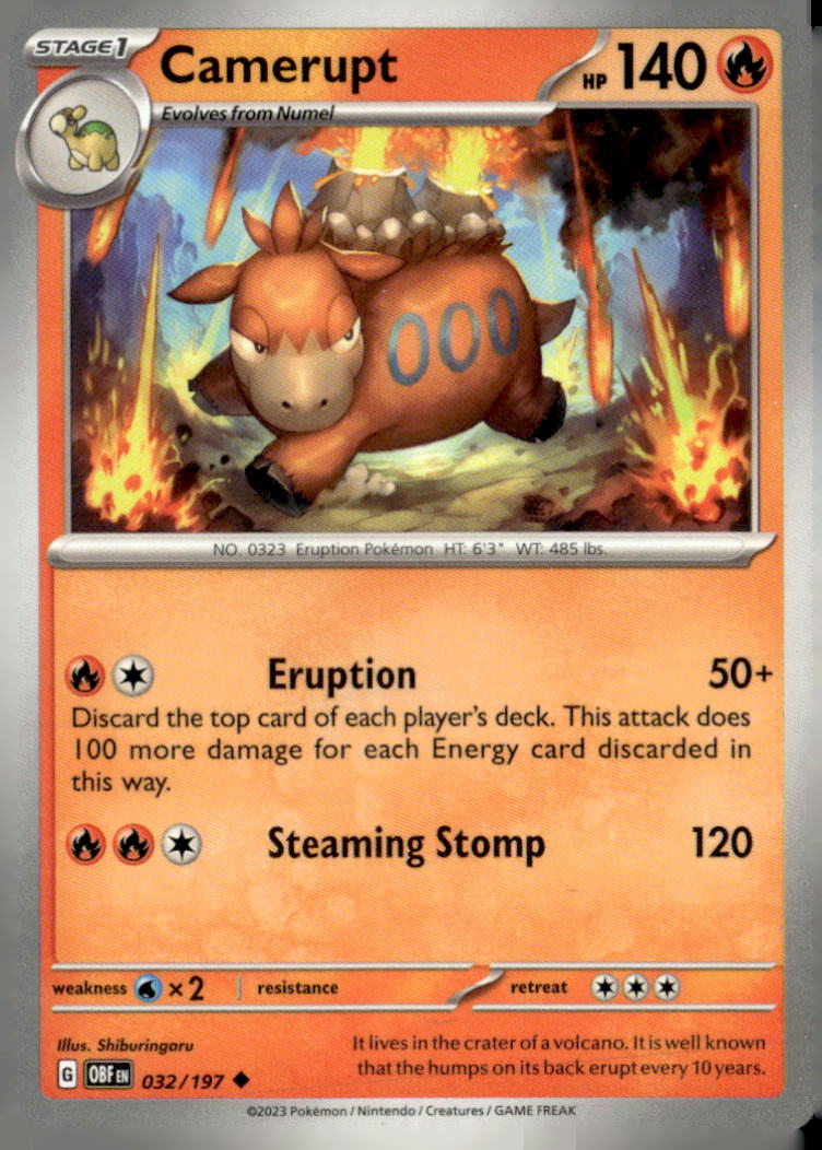 SV03: Obsidian Flames #032/197 Camerupt