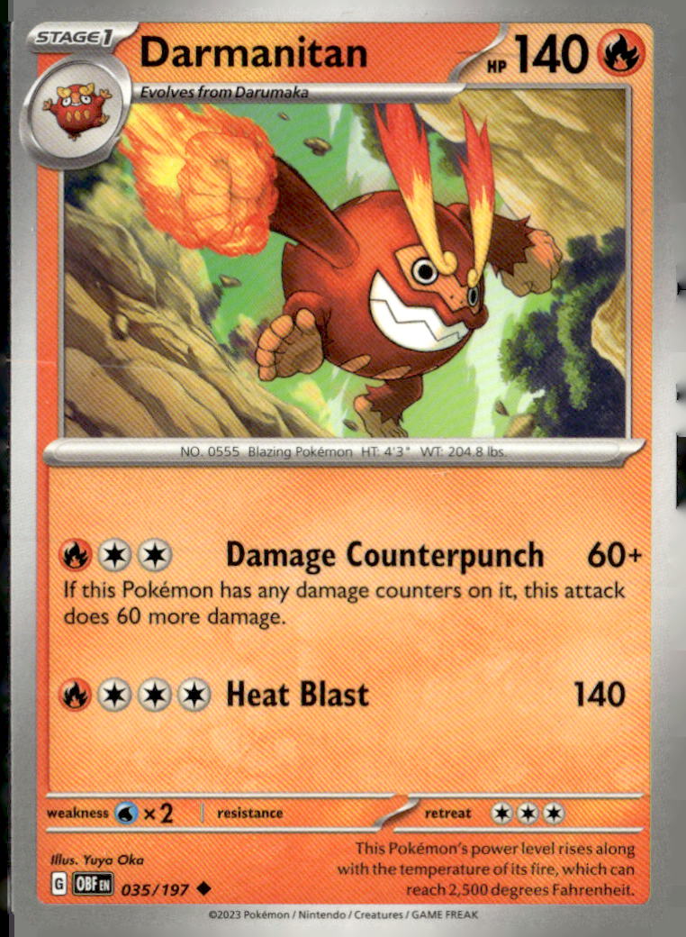 SV03: Obsidian Flames #035/197 Darmanitan