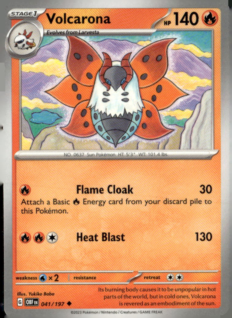 SV03: Obsidian Flames #041/197 Volcarona