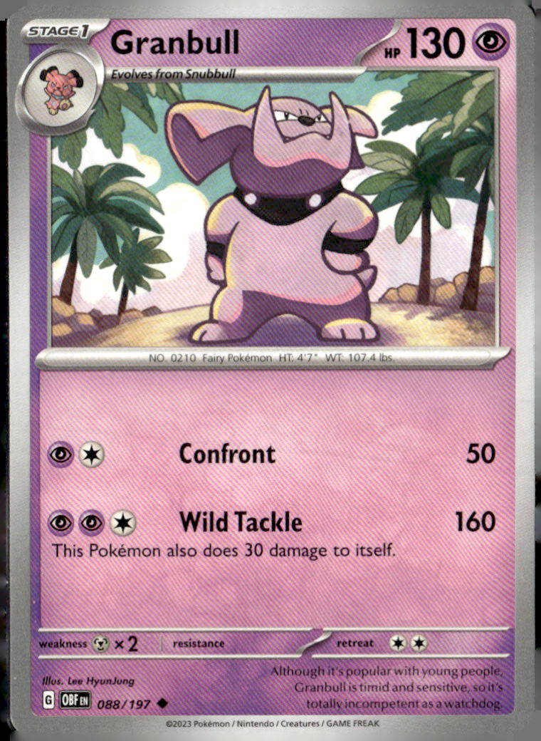 SV03: Obsidian Flames #088/197 Granbull