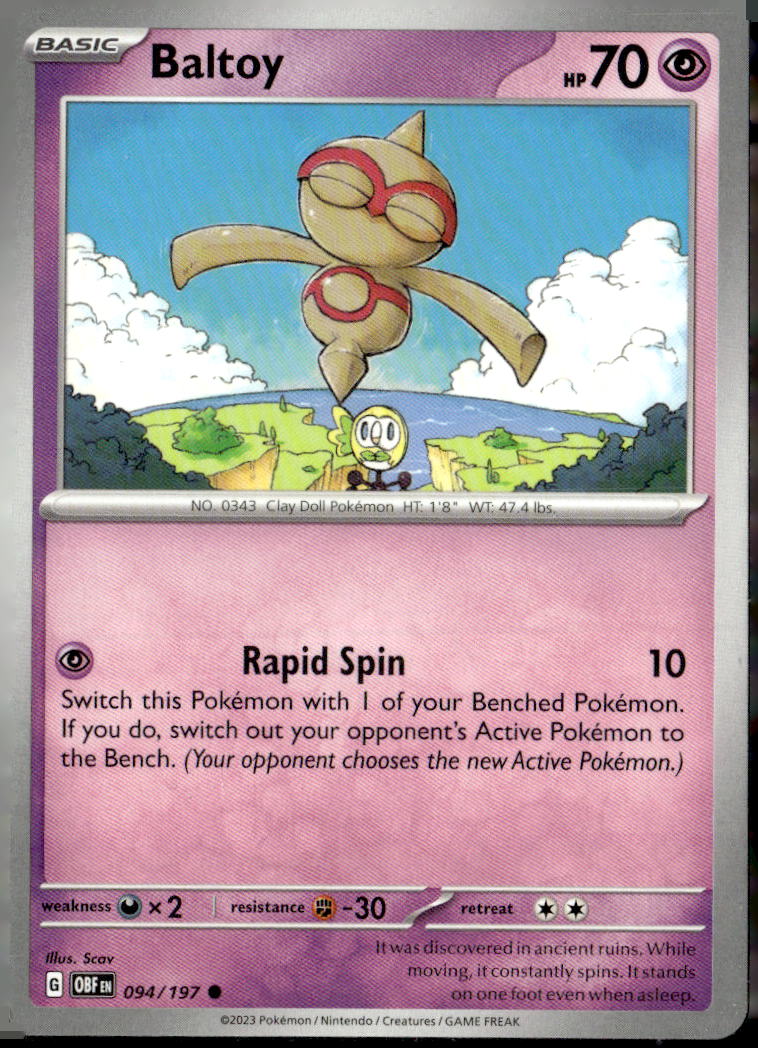 SV03: Obsidian Flames #094/197 Baltoy