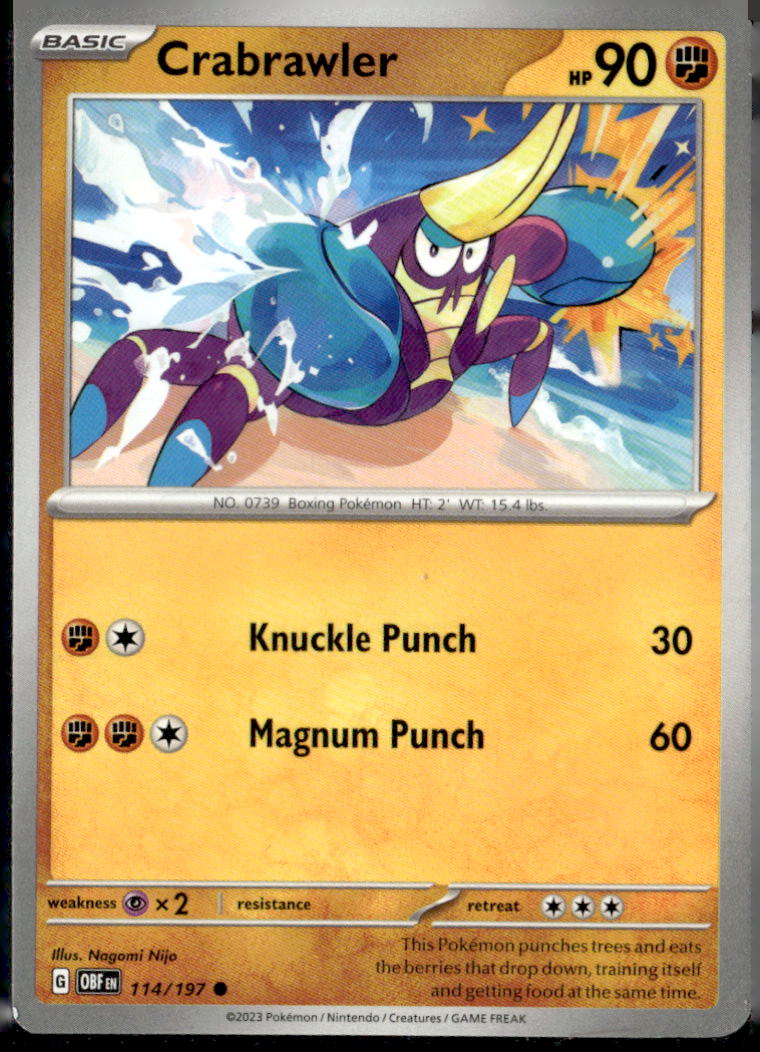 SV03: Obsidian Flames #114/197 Crabrawler