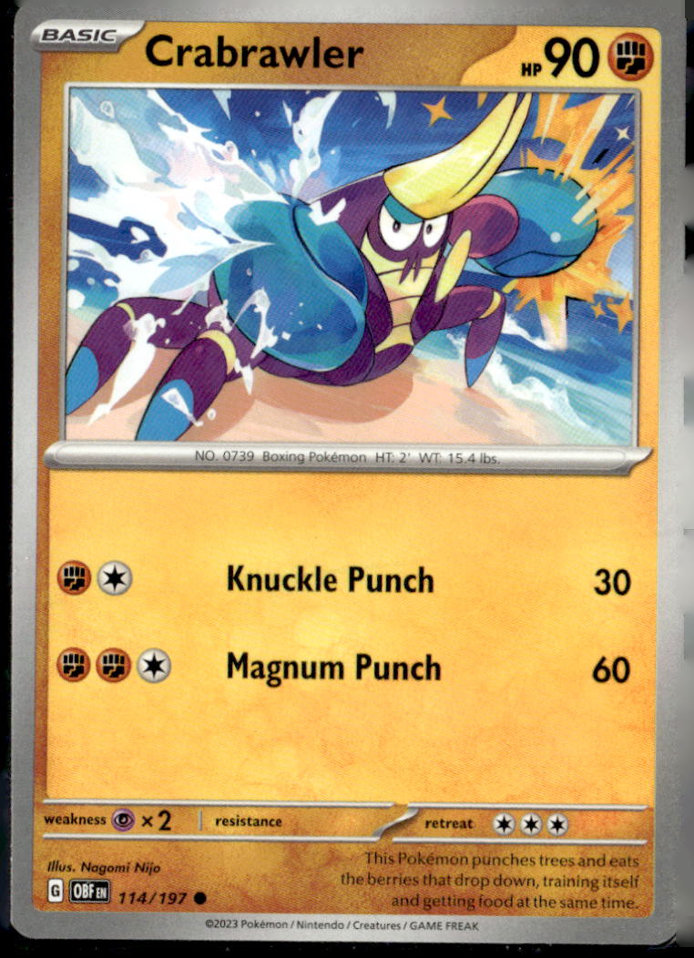 SV03: Obsidian Flames #114/197 Crabrawler