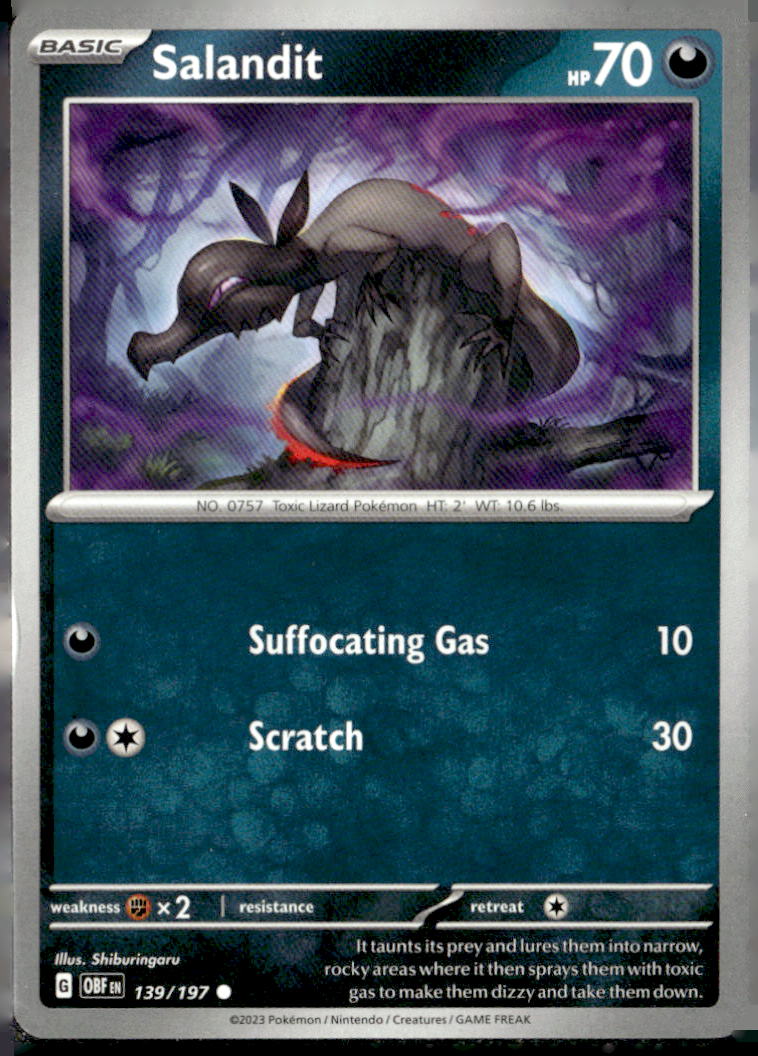 SV03: Obsidian Flames #139/197 Salandit