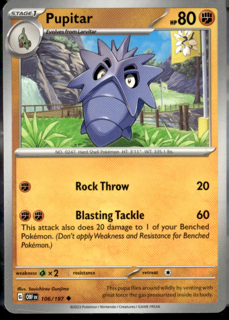 SV03: Obsidian Flames #106/197 Pupitar