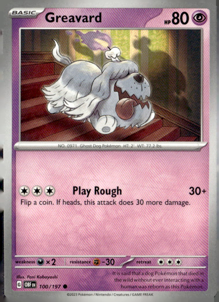 SV03: Obsidian Flames #100/197 Greavard