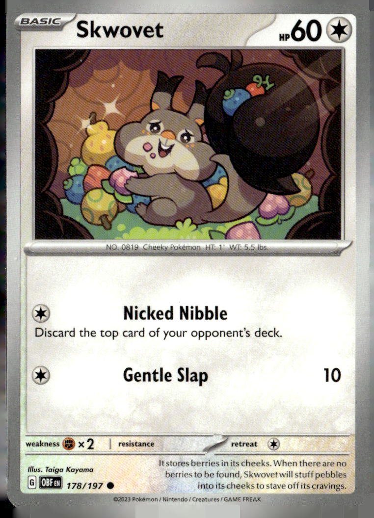 SV03: Obsidian Flames #178/197 Skwovet