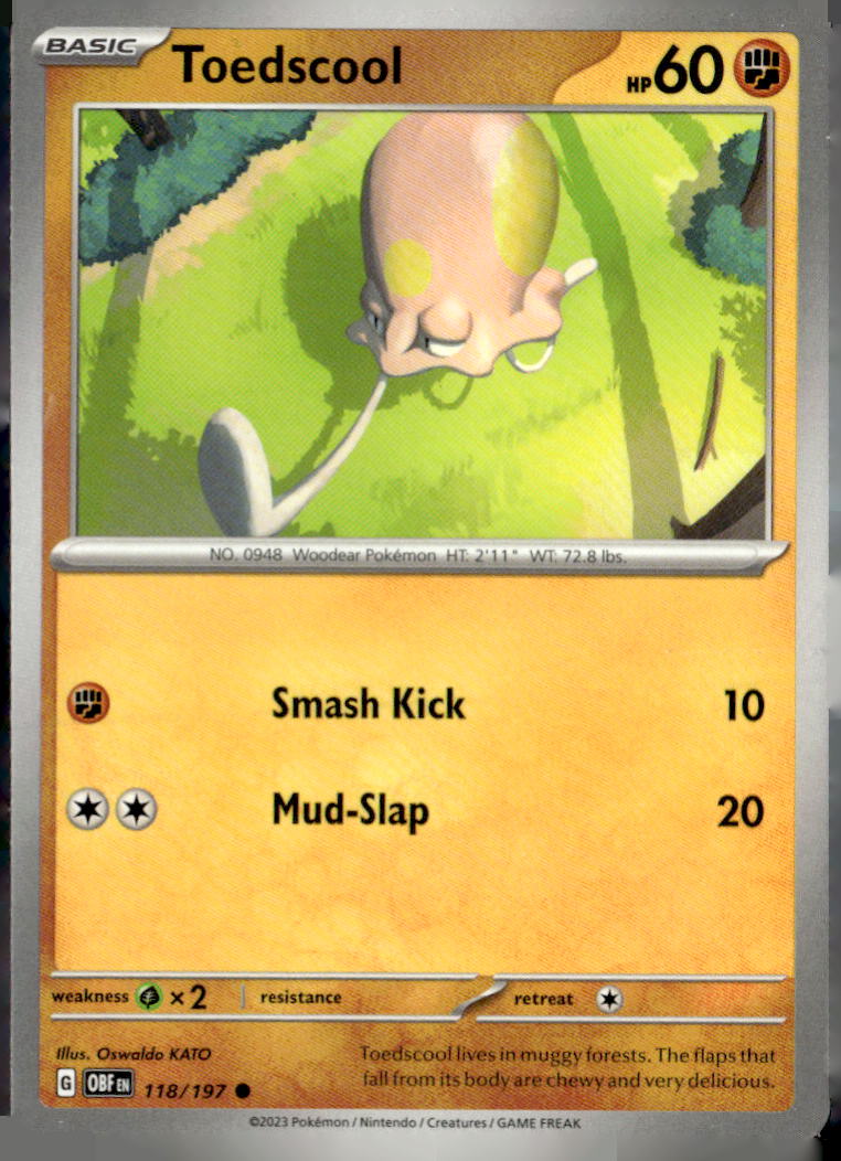 SV03: Obsidian Flames #118/197 Toedscool