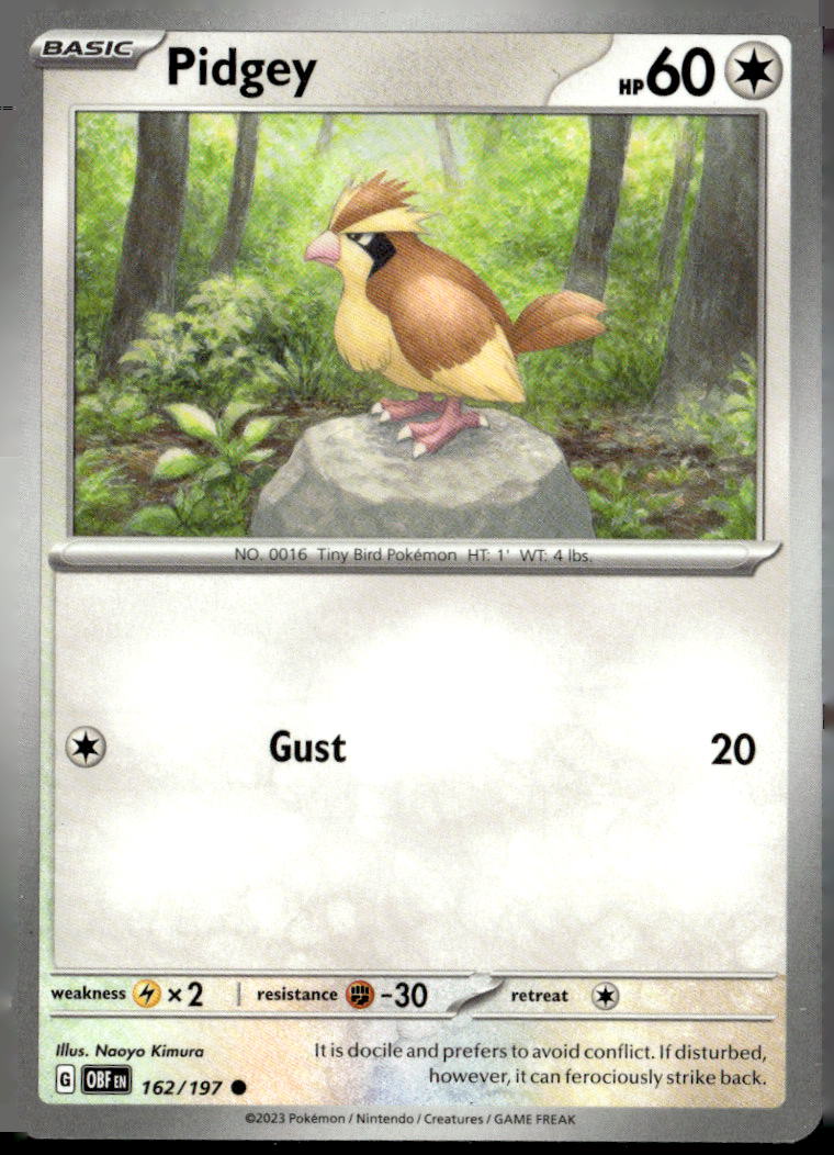 SV03: Obsidian Flames #162/197 Pidgey