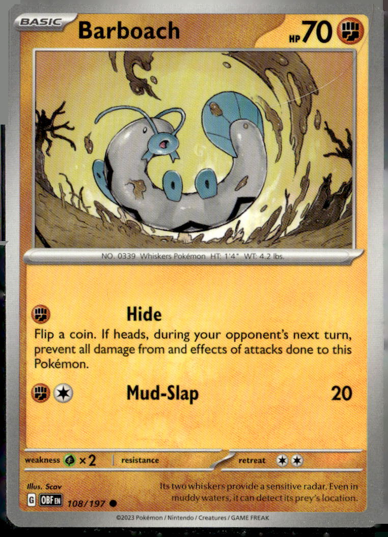 SV03: Obsidian Flames #108/197 Barboach