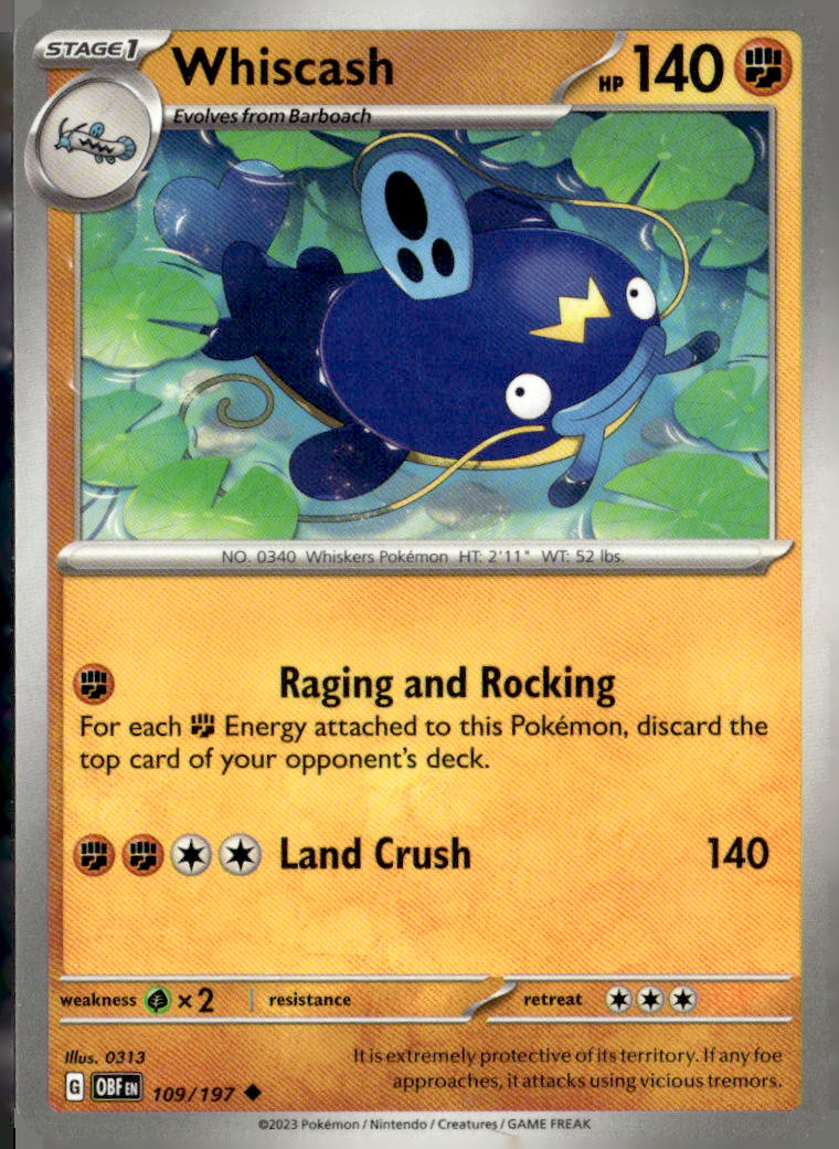 SV03: Obsidian Flames #109/197 Whiscash