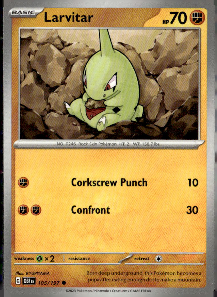 Miscellaneous Cards & Products #105/197 Larvitar