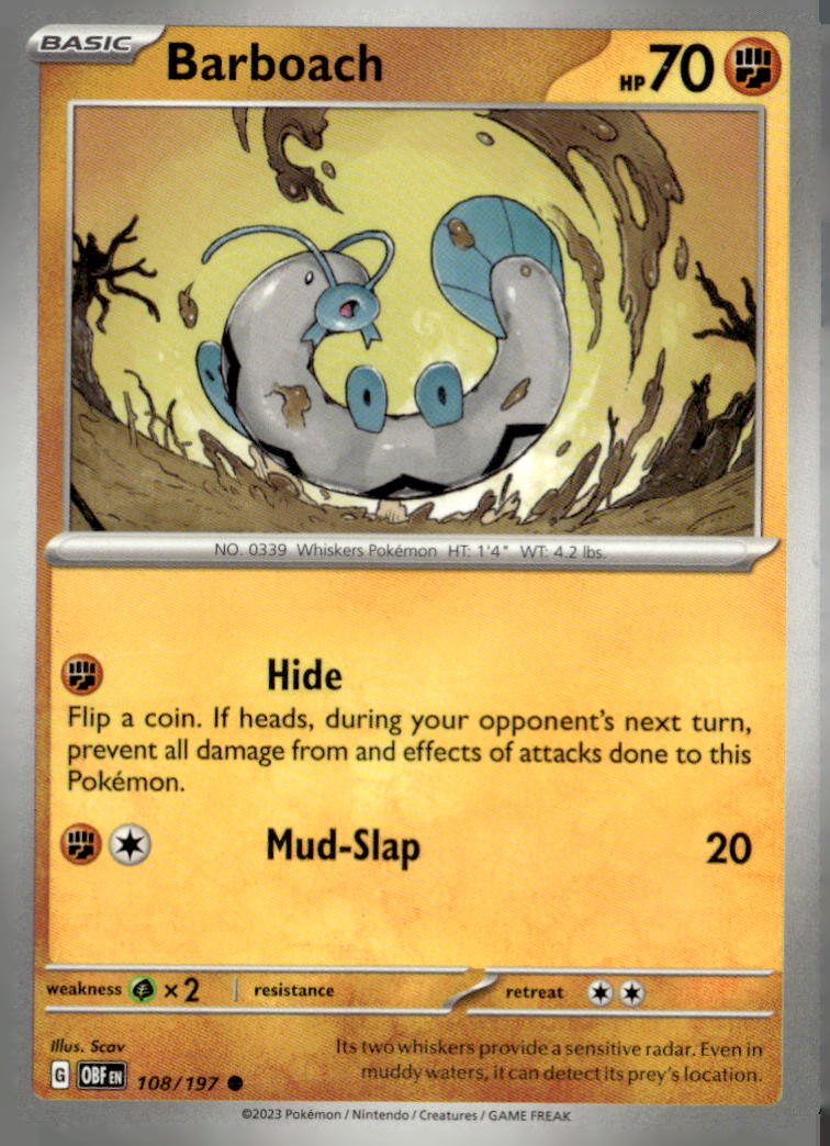 SV03: Obsidian Flames #108/197 Barboach