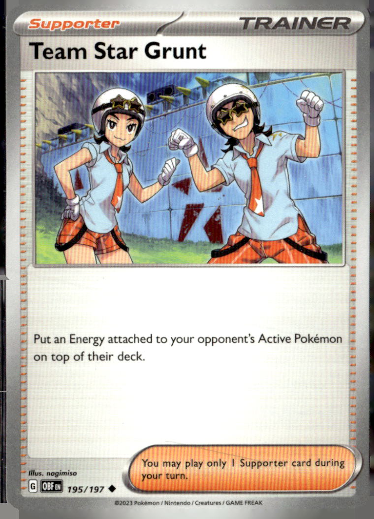 SV03: Obsidian Flames #195/197 Team Star Grunt