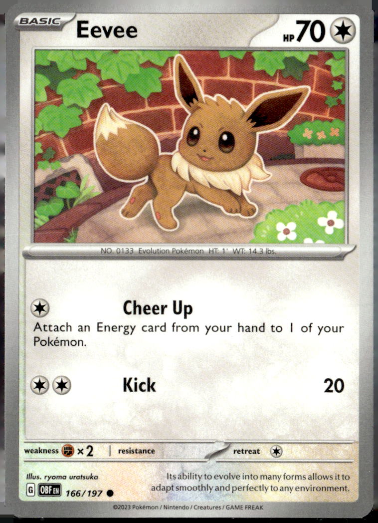 SV03: Obsidian Flames #166/197 Eevee