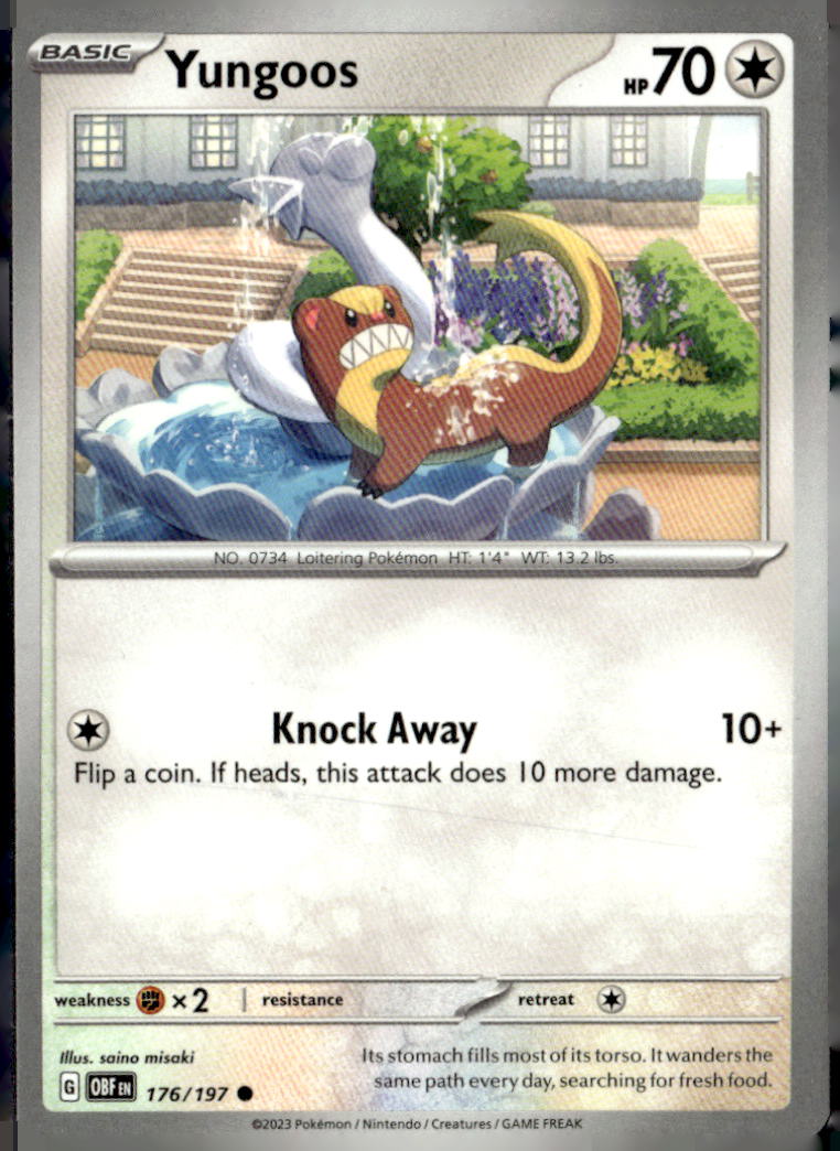 SV03: Obsidian Flames #176/197 Yungoos