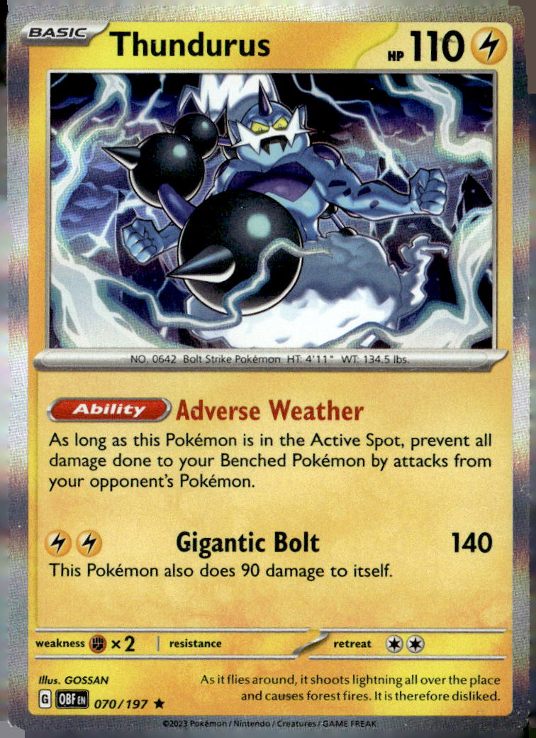 SV03: Obsidian Flames #070/197 Thundurus