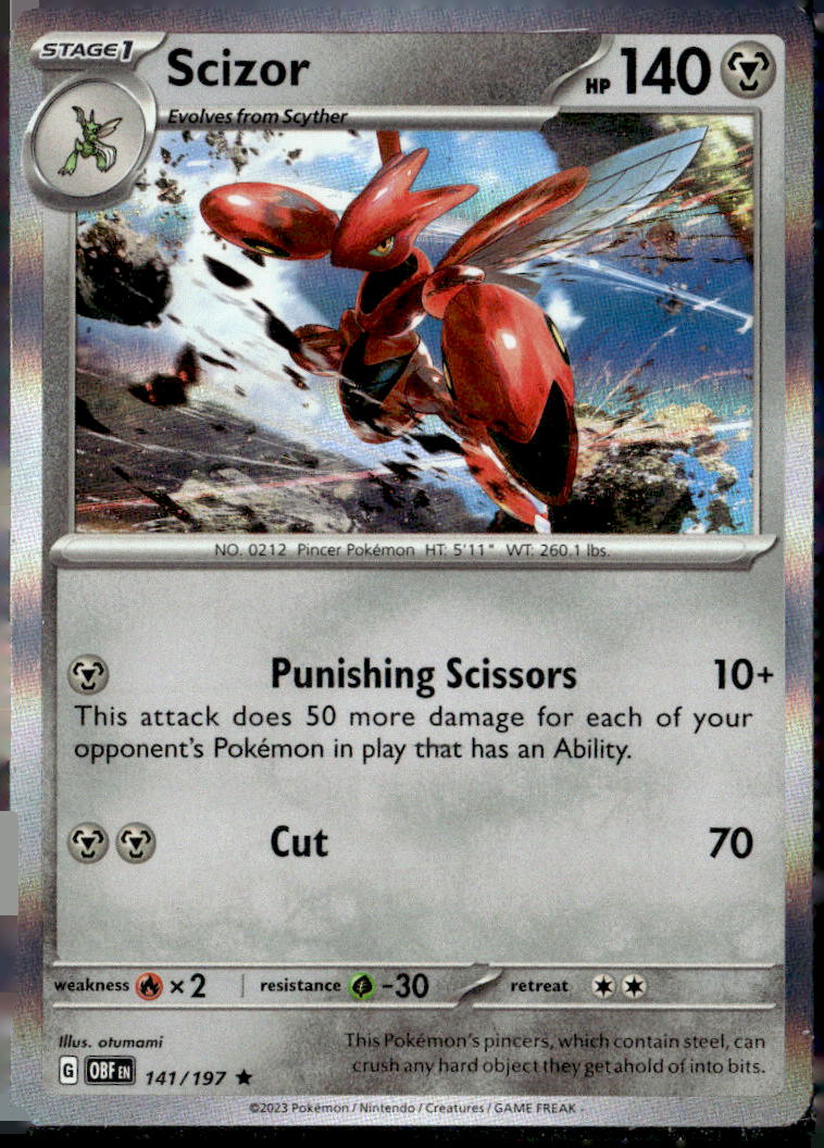 SV03: Obsidian Flames #141/197 Scizor