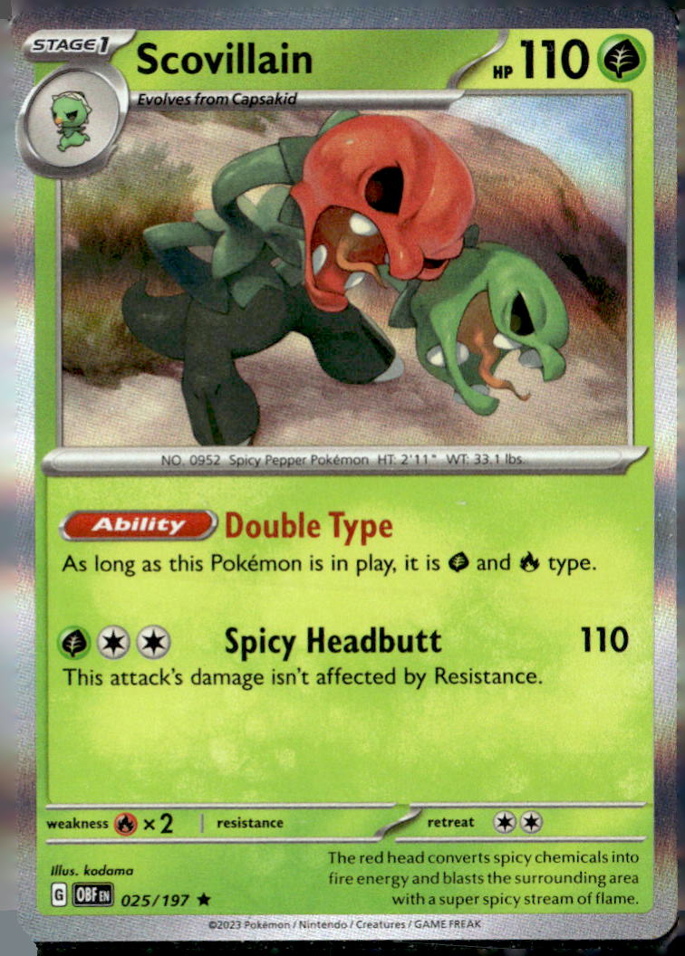 SV03: Obsidian Flames #025/197 Scovillain