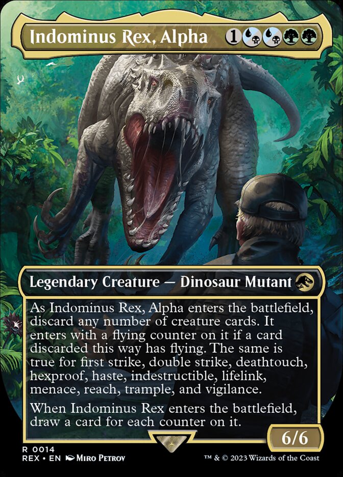 UB: Jurassic World Collection #14 Indominus Rex, Alpha (Borderless)