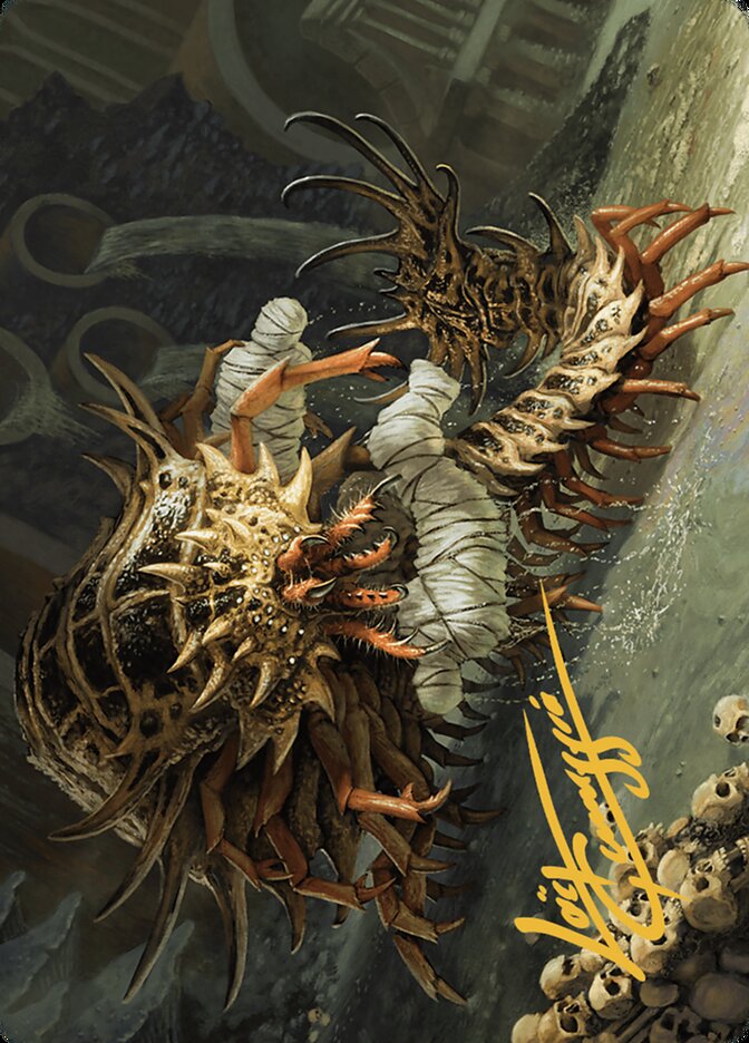 Art Series: Murders at Karlov Manor #10 Rot Farm Mortipede Art Card (Gold-Stamped Signature)