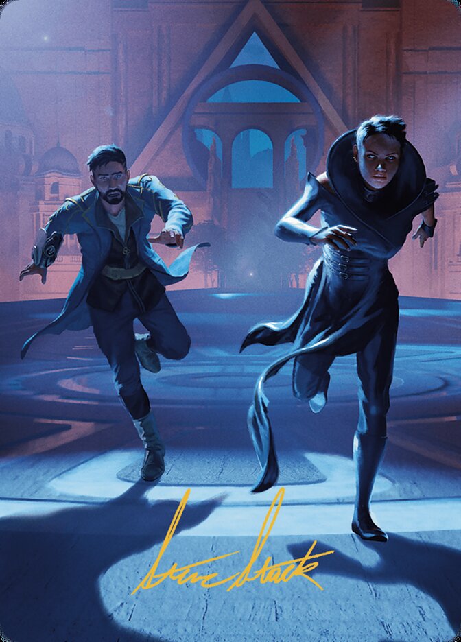 Art Series: Murders at Karlov Manor #30 Unauthorized Exit Art Card (Gold-Stamped Signature)