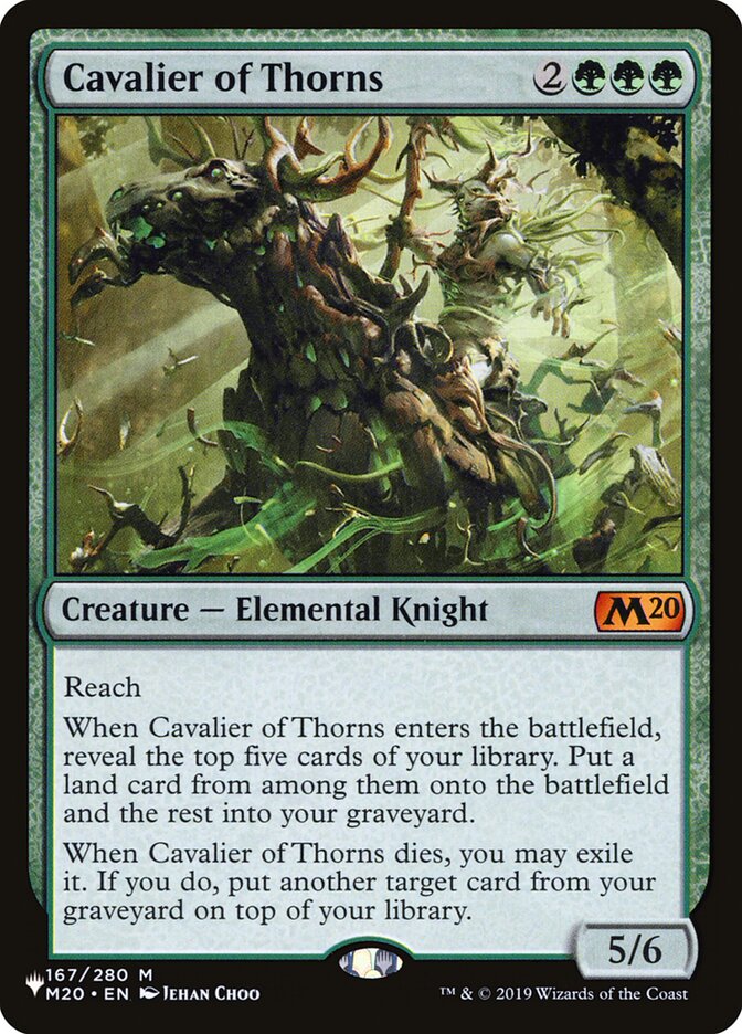The List Reprints #167/280 Cavalier of Thorns