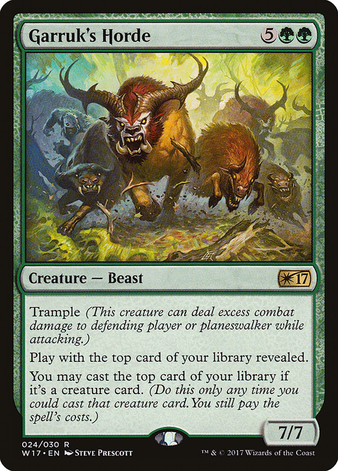 Welcome Deck 2017 #24 Garruk's Horde