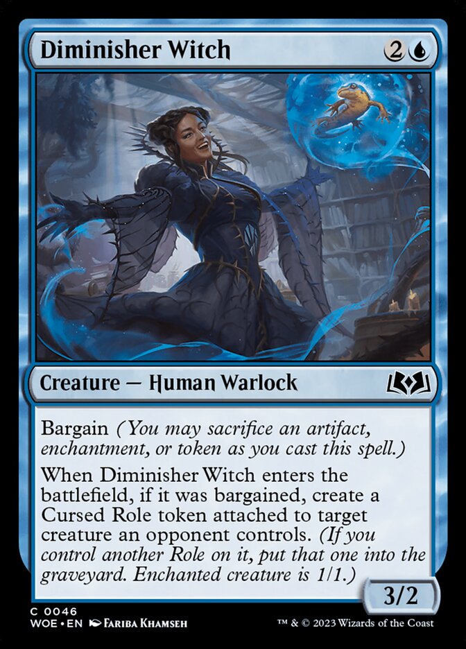 Wilds of Eldraine #46 Diminisher Witch