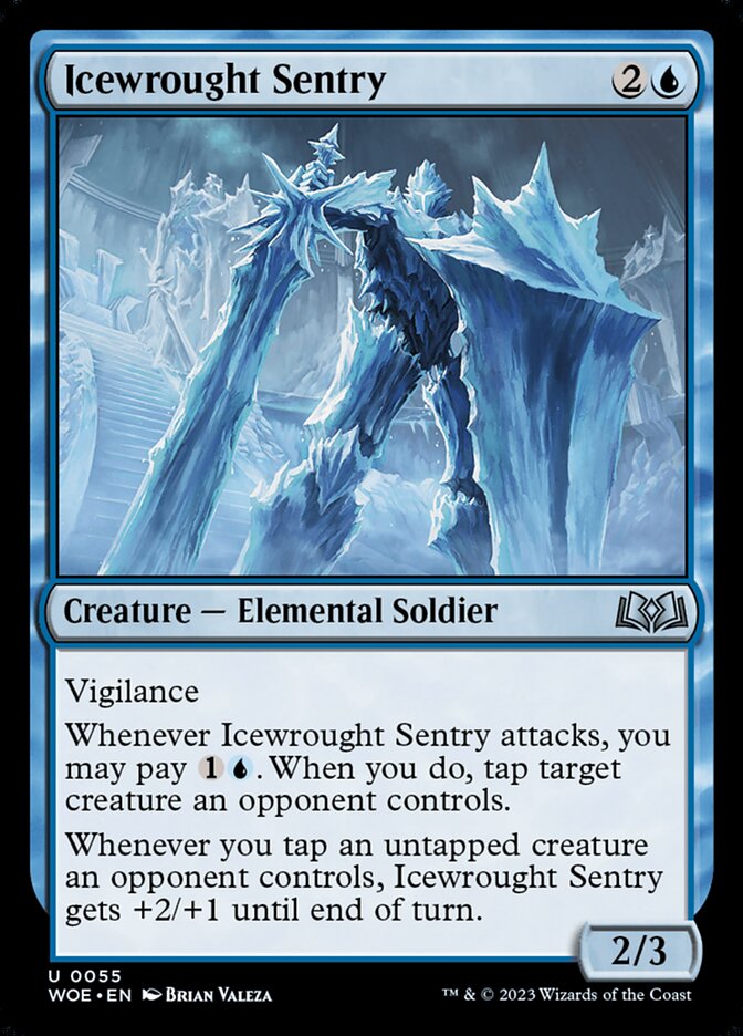 Wilds of Eldraine #55 Icewrought Sentry