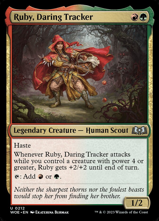 Wilds of Eldraine #212 Ruby, Daring Tracker