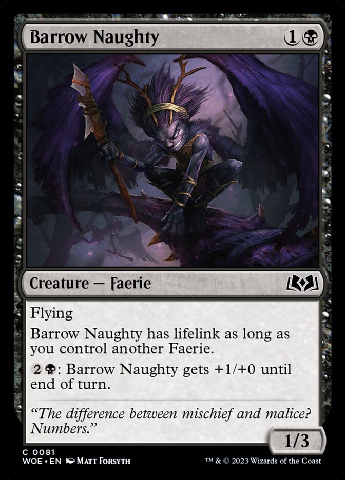 Wilds of Eldraine #81 Barrow Naughty